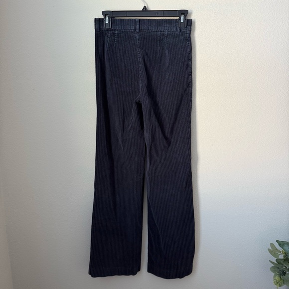 Zara Black Wide Leg Corduroy Pants - Picture 3 of 5